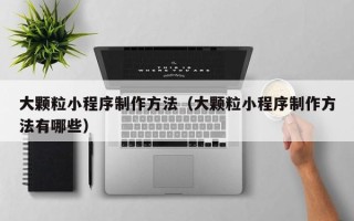 攸县大颗粒小程序制作方法（大颗粒小程序制作方法有哪些）